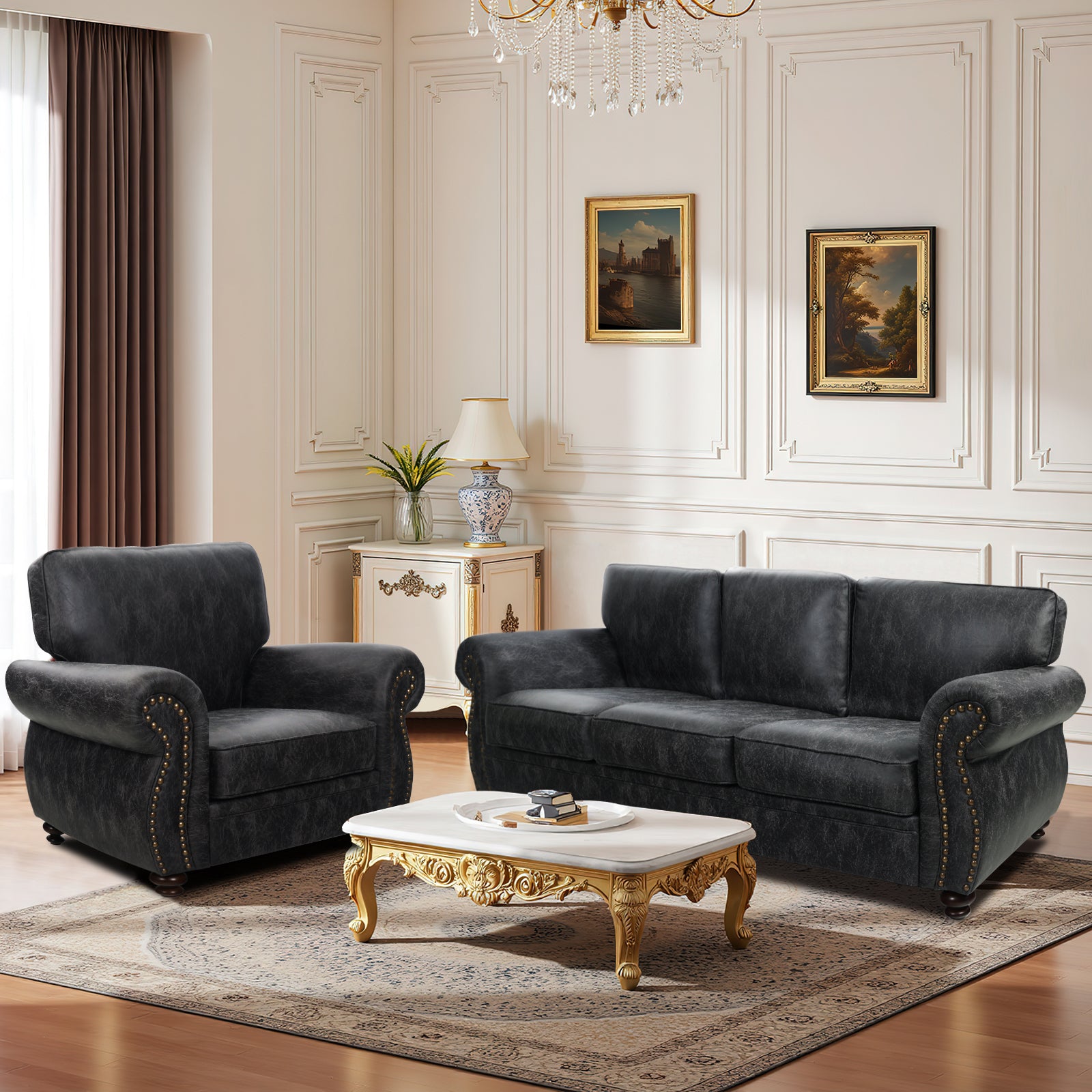 Mid-Century Modern Sofa Couches For Living Room,Sofa set – COUCHUS
