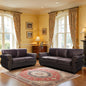 Mid-Century Vintage Sofa Couches with Rivet Design - Brown